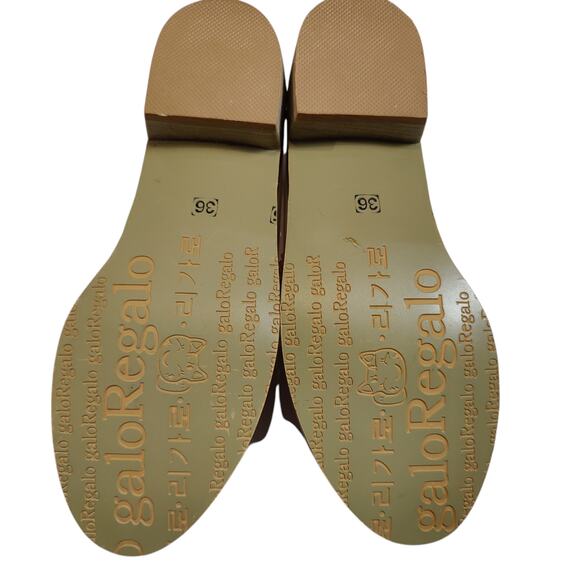 Galo Regalo Size EU 36 US 6 Pink Saddle Shoe Spectator Oxford Brogue Loafer - Picture 7 of 8